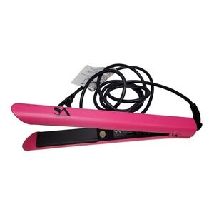 Straight Ahead Bionic Pro Ceramic Flat Iron Pink Hair Straightener Gold